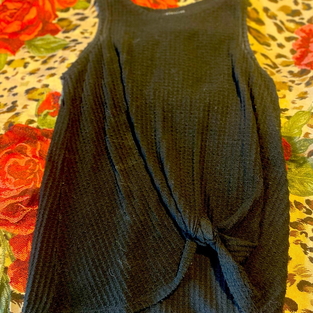 Black sweater tank